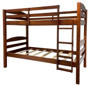 Literas gemelas de madera maciza con escalera de cama individual para niños para dormitorio de niños - Product Image 1