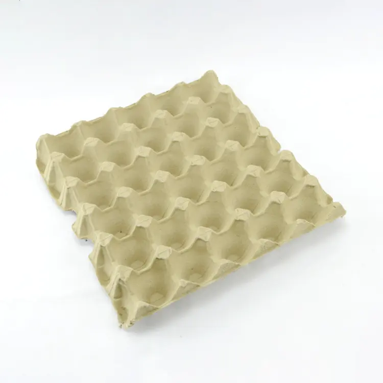 30 holes chicken Pulp paper egg packaging trays for egg