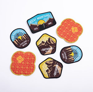 Bán Buôn Tùy Chỉnh Thương Hiệu Logo Thêu Dệt Huy Hiệu 2D/3D <span class=keywords><strong>Chenille</strong></span> Thêu Vá Merrow Biên Giới Cho May/Sắt Quần Áo - Product Image 2