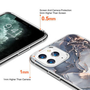 Ốp Cho <span class=keywords><strong>iPhone</strong></span> 11 Ốp Mềm TPU Chống Sốc Dẻo Mỏng Đá Cẩm Thạch Lấp Lánh Màu Vàng Ốp Silicon Cao Su Ốp Điện Thoại - Product Image 2