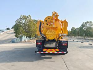 Camion de nettoyage et d'aspiration des égouts SHACMAN G1 4x2, entreaxe 3800 mm, réservoir double eau et eaux usées 12 m³, personnalisé en usine pour l'exportation - Product Image 5