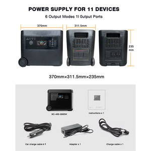Estación de Energía Portátil Saife de 3000W 2300Wh con Batería LiFePO4, Inversor de Onda Sinusoidal Pura, para Uso en Viajes y Campamentos al Aire Libre - Product Image 4