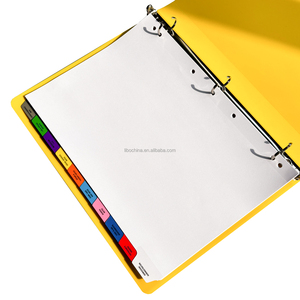 Pembagi <span class=keywords><strong>Binder</strong></span> kertas putih dengan 10 sisi tab berwarna PET anf kata-kata cetak untuk 3 atau <span class=keywords><strong>7</strong></span> <span class=keywords><strong>BInder</strong></span> cincin - Product Image 4