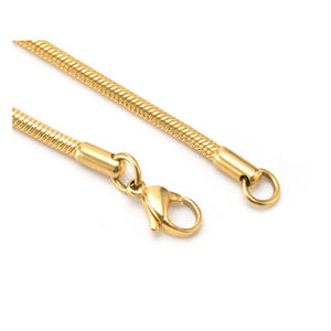 0.9mm, 1.2mm, 1.5mm, 2mm, 3mm, <span class=keywords><strong>4mm</strong></span> <span class=keywords><strong>20</strong></span> 인치 라운드 메쉬 스네이크 로프 체인 골드 블랙 로즈 골드 컬러 목걸이 쥬얼리 - Product Image 4
