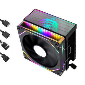 Enfriador de <span class=keywords><strong>CPU</strong></span> QiuzAim 4 Heat Pipe ARGB para LGA2011/X79/X99 con ventilador PWM de prisma de 12cm Refrigeración silenciosa de 4 pines Xeon E5 optimizado - Product Image 4