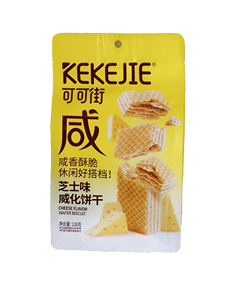 Distribuidor de galletas y crema de obleas gruesas Precio bajo Compra a granel Vendedor caliente Postre Oficina Aperitivos Oblea Galleta Sabor a fresa - Product Image 5