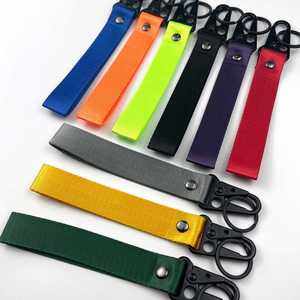<b>Custom</b> Fashionable Durable Eco-Friendly Polyester Badge Holder <b>Keychain</b> Strap Wrist Short Lanyard with Eagle Design Carabiner - Product Image 2