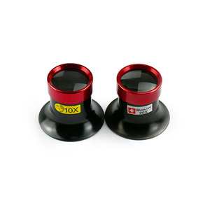Lupa Monocular de 10X 20X Lente de Aumento Óptica Óculos Lupa de Metal Ferramentas de Reparação de Joias e Relógios - Product Image 1