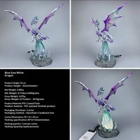 Figurines lumineuses Yu-Gi-Oh Dragon Blanc aux Yeux Bleus, décorations et ornements de dessins animés, jouets tendance, dernier modèle, cadeau