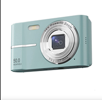 Kamera Digital Mini Portabel 1080P 50MP dengan Autofokus, Zoom Digital 16X, Anti-Goyang untuk Vlogging Anak & Selfie Perjalanan