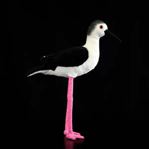 Peluche réaliste d'<span class=keywords><strong>oiseau</strong></span> à ailes noires, jouet en peluche doux pour enfants et amoureux des oiseaux - Product Image 3