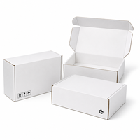 Cajas de Cartón Corrugado Blanco con Logotipo Personalizado, 12x9x4, Tipo RSC, Flauta E, 3 Capas, Caja para Envío de Cargador Inalámbrico