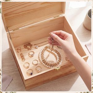 Caja <span class=keywords><strong>de</strong></span> Regalo <span class=keywords><strong>de</strong></span> Madera <span class=keywords><strong>de</strong></span> Pino sin Acabado al por Mayor con Tapa con Bisagras, Caja <span class=keywords><strong>de</strong></span> Recuerdos <span class=keywords><strong>de</strong></span> Madera Personalizada - Product Image 2