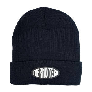 100% acrylique de haute qualité coloré tricoté bonnet à revers unisexe chapeau d'hiver avec patch en cuir - Product Image 3