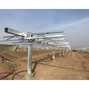 Wholesale And Customized 1MW Solar System Ground Solar Tracking Systems Solar Tracker Ground Based Brackets Solar Structures