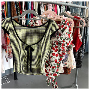 Robes d'été pour femmes vente directe d'usine vêtements en gros stock été nouvelle robe à bretelles française vêtements de marque plusieurs styles - Product Image 1