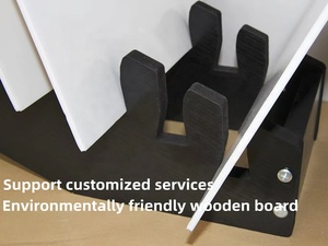 Custom Exhibition <strong>Hall</strong> Modern for Wooden Floor Standing Display Rack <strong>Stand</strong> with Easy Assembly for Tile Stone Sample Display - Product Image 3