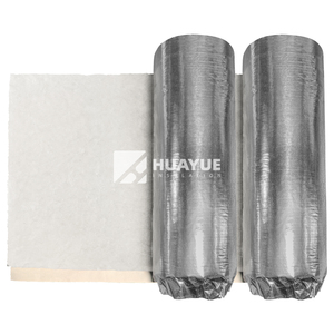 USA Euroclasse A1 Fire Rating FSK Rouleaux d'isolation des murs de plafond R11fiberglass Feuille d'aluminium ignifuge Rouleau de couverture en laine de verre - Product Image 3