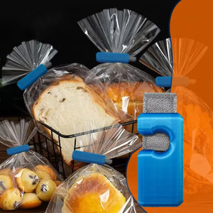 Nouvelles pinces à pain en plastique, pinces de scellage alimentaire, pinces de sécurité alimentaire pour la cuisine, anti-humidité, petites et pratiques, style avec étiquette. - Product Image 2