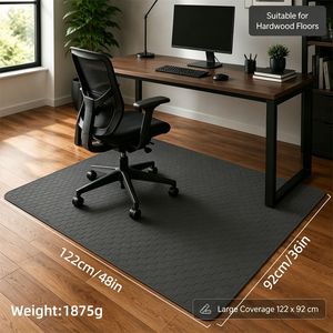 Tapis en silicone pour chaise, pour sols en bois dur, tapis de sol rectangulaires, protection pour <span class=keywords><strong>carrelage</strong></span> en bois, pour le bureau <span class=keywords><strong>et</strong></span> la maison - Product Image 2