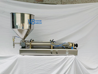 Machine de remplissage horizontale semi-automatique pneumatique en acier inoxydable pour liquides et pâtes, idéale pour les cosmétiques et les crèmes – Prix usine abordable