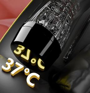 Masturbateur tasse entièrement automatique noir liquide Silicone interactif chauffage rampant Vibration dispositif de Friction jouets sexuels adultes hommes - Product Image 4