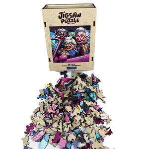 Meilleurs amis, <span class=keywords><strong>puzzle</strong></span> éducatif en bois écologique de 300 pièces pour les seniors, cadeau de mémoire d'amitié pour les femmes, cadeau de liaison - Product Image 3