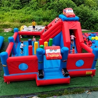Nouvelle structure gonflable combinée, château gonflable pour enfants avec toboggan, en PVC