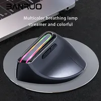 Amazon vendita calda Mouse Bluetooth ergonomico 2.4G Wireless Bluetooth RGB Mouse ergonomico Dual Mode Ergo Mouse verticale Wireless
