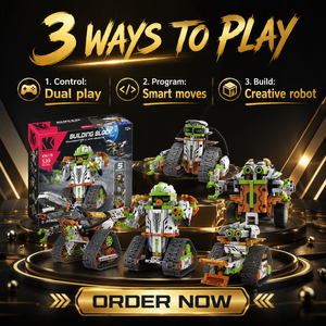 Set de Construcción de Robots STEM de Plástico de 539 Piezas, Vehículo de Pista RC Inalámbrico, Ladrillos DIY, Juguete con Control Remoto y <span class=keywords><strong>App</strong></span> - Product Image 5