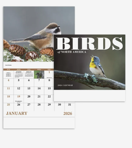 Calendriers personnalisés 2027 sur le thème des oiseaux d'Amérique du Nord, agrafés, avec logo personnalisé, cadeau promotionnel, vente en gros, qualité supérieure - Product Image 4