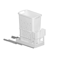 Panier à linge minimaliste léger et écologique à fermeture douce, à montage inférieur, avec design de ventilation creux pour un accès facile à la salle de bain