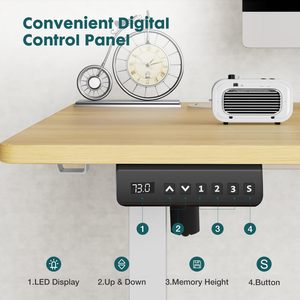 Singolo motore elettrico regolabile PC tavolo seduto in <span class=keywords><strong>piedi</strong></span> Computer Computer portatile scrivania da ufficio struttura 2 gambe scrivania in <span class=keywords><strong>piedi</strong></span> - Product Image 5