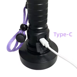 ไฟฉาย UV 100 LED แบบ USB-C ชาร์จไฟได้18W เครื่องตรวจจับปัสสาวะสัตว์เลี้ยงแมงป่องแผ่นดิสก์ค้นหากอล์ฟ - Product Image 6