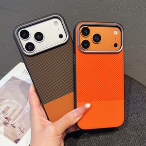 เคสโทรศัพท์มือถือคุณภาพสูง หนัง PU ลายหนังแท้ สำหรับ iPhone 17 16 15 14 pro max ป้องกันการลื่น พร้อมกรอบโลหะด้านหลัง - Product Image 2