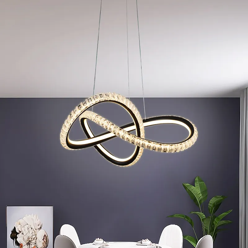 2023 Moderne Acryl Led Kronleuchter Luxus Gold Kronleuchter Pendel leuchten Esszimmer Wohnzimmer Home Beleuchtung Kronleuchter