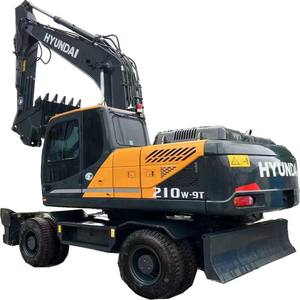 Excavadora de orugas hidráulica Hyundai original usada en buenas condiciones precio bajo 210W-9t 2018 modelo Motor de 20 toneladas - Product Image 5