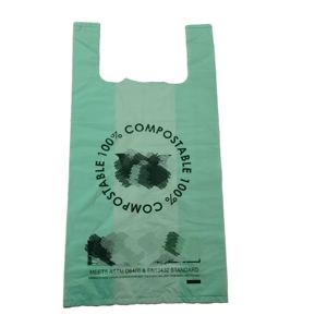 Bolsas de camiseta de transporte de comestibles de restaurante de plástico grueso transparente a precio de fábrica - Product Image 2