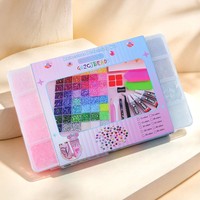 Kit de 30 couleurs de strass en résine à dos plat, 27000 pièces, avec stylo à colle B7000, pincettes, cuillère, taille-crayon, plateau, pour DIY