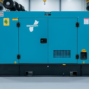 Generador Portátil de 25kVA Súper Silencioso de Marco Abierto con Arranque Automático/Remoto 12V DC 50/60Hz ATS - Product Image 5