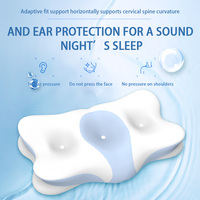 Oreiller cervical ergonomique à contour scientifique, en mousse à mémoire de forme sans compression sur les oreilles pour la santé cervicale, Fourniture directe usine personnalisée