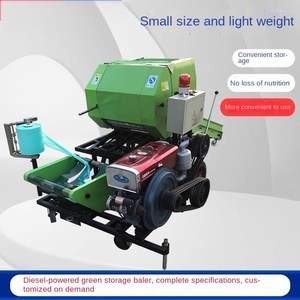 Presse à balles pour ensilage agricole Machine à emballer et à couper le fourrage Machine à emballer la presse à balles rondes pour l'alimentation animale et le maïs - Product Image 4