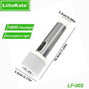 LiitoKala LF-002 18650 фонарик/походные огни + 18650 батарея 1200 мАч - Product Image 1