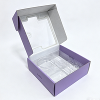 Boîte cadeau en carton ondulé imprimée en couleur, modèle 2026, avec fenêtre découpée, pour emballage de kits d'alimentation pour bébés, boîte pour produits pour bébés