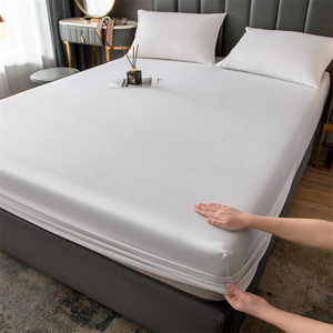 Drap <span class=keywords><strong>de</strong></span> lit imperméable <span class=keywords><strong>Housse</strong></span> <span class=keywords><strong>de</strong></span> <span class=keywords><strong>matelas</strong></span> monobloc 1.8m Couvre-lit Simmons Couverture complète Anti-poussière et antidérapant - Product Image 6