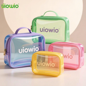 UIOWIO Custom See-through Travel PVC <strong>Clear</strong> Toiletry Case Transparent Bathroom Organizer Plastic Waterproof Toilet Wash <strong>Bag</strong> - Product Image 1
