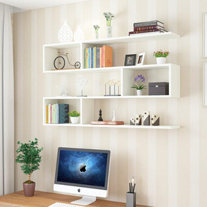 <span class=keywords><strong>Estante</strong></span> de pared <span class=keywords><strong>flotante</strong></span> de madera moderno, 3 tamaños para sala de estar, cocina, baño, comedor, entrada de pasillo de Hotel, almacén, apartamento escolar - Product Image 2