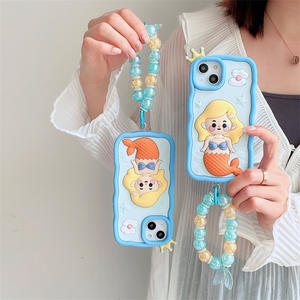 <span class=keywords><strong>Ariel</strong></span> jolie fille princesse silicone <span class=keywords><strong>coque</strong></span> souple dessin animé coques de téléphone pour iPhone 14 13 12 11 Pro Max couverture arrière - Product Image 3