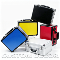 Mallette à Outils en Aluminium sur Mesure pour Équipement avec Intérieur en Mousse Préformée, Valise de Transport Rigide en Aluminium avec Poignée et Roues