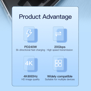 Cable USB3.2 Gen 2 Tipo-C Mindpure, 20 Gbps, 4K 60Hz, 1m, Chapado en Oro, Malla Blindada, Carga Rápida de 5A, Monitor, MacBook, Thunderbolt <span class=keywords><strong>3</strong></span> - Product Image 2